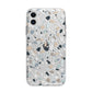 Terrazzo Pattern Apple iPhone 11 in White with Bumper Case
