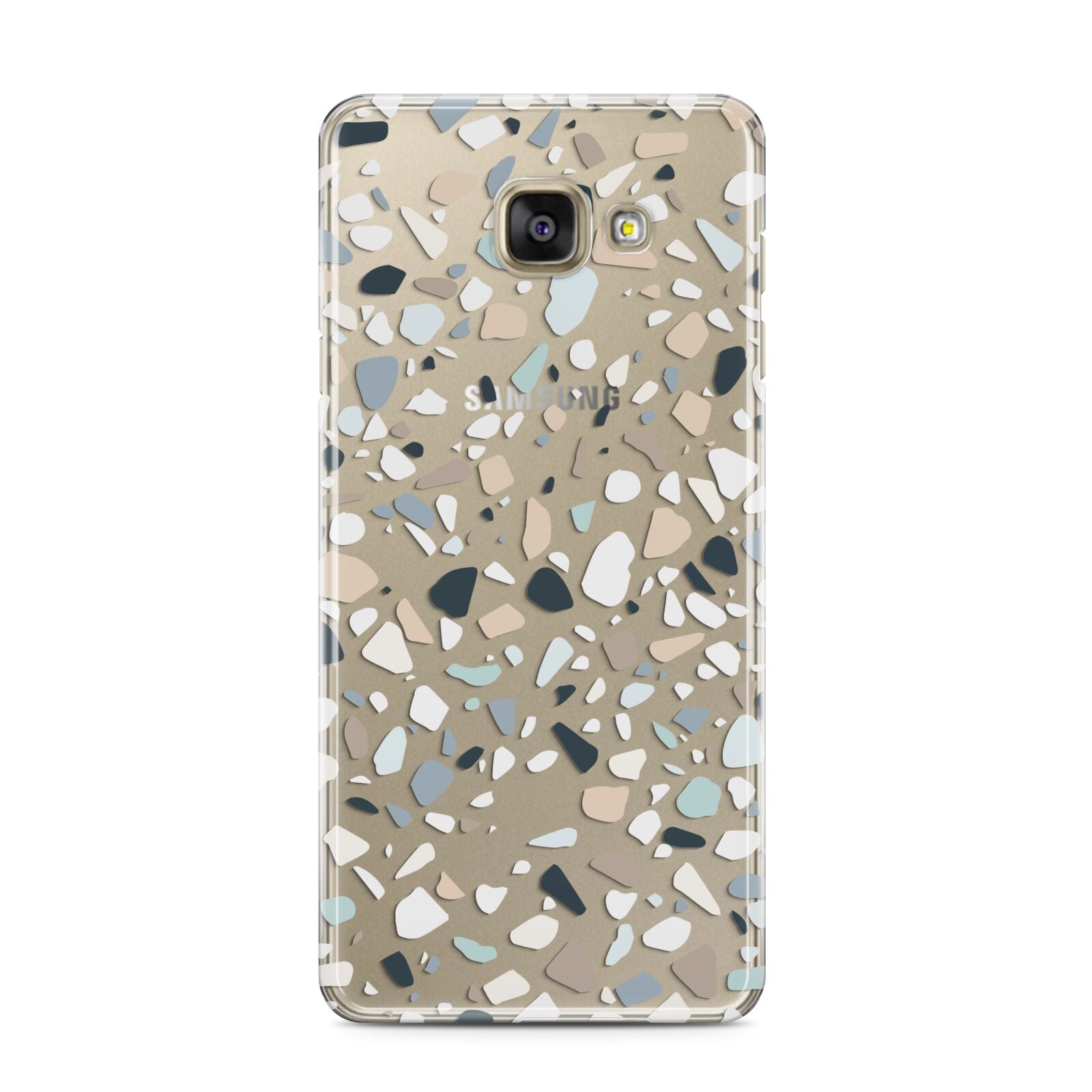 Terrazzo Pattern Samsung Galaxy A3 2016 Case on gold phone