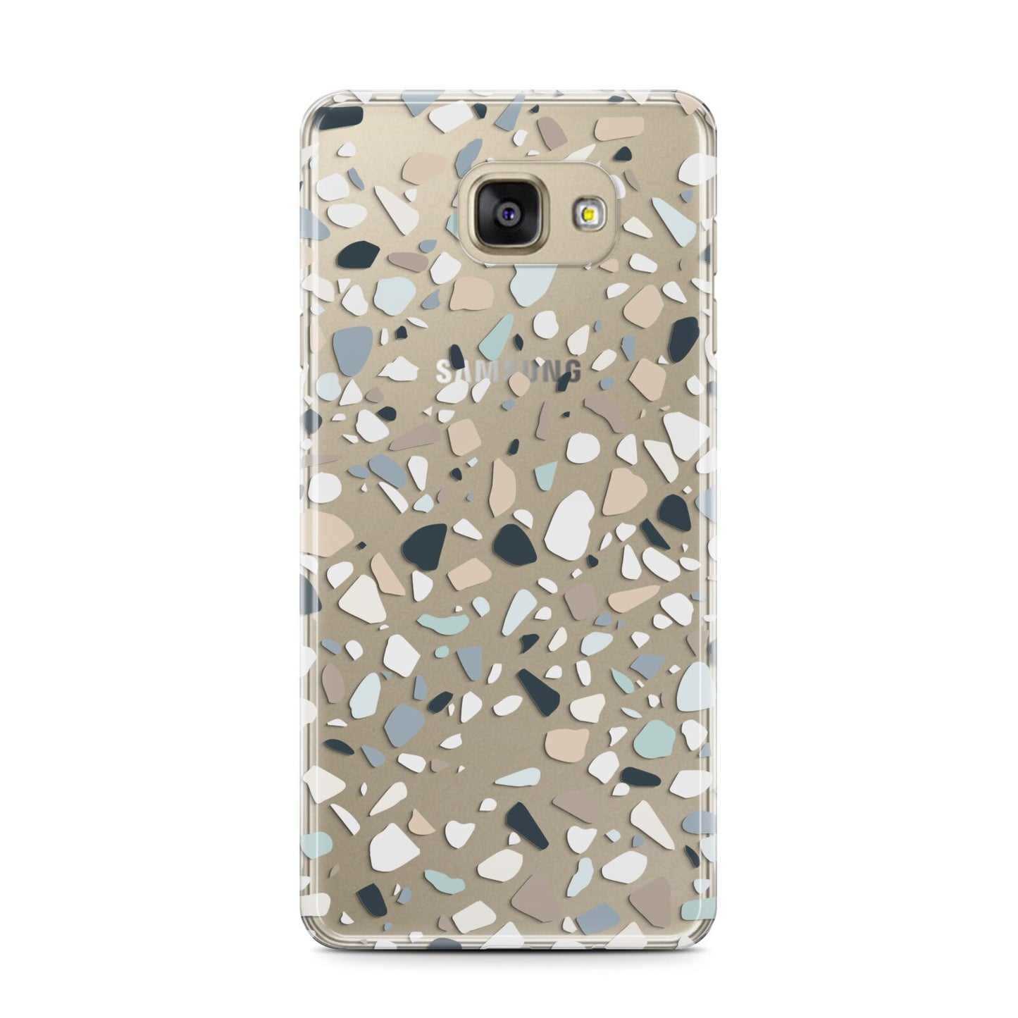 Terrazzo Pattern Samsung Galaxy A7 2016 Case on gold phone