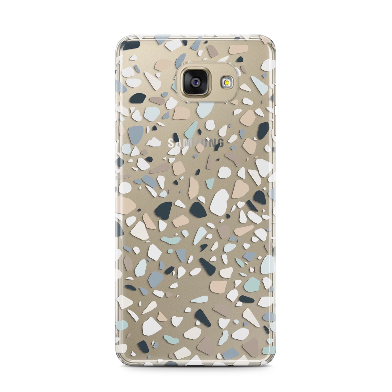 Terrazzo Pattern Samsung Galaxy A7 2016 Case on gold phone