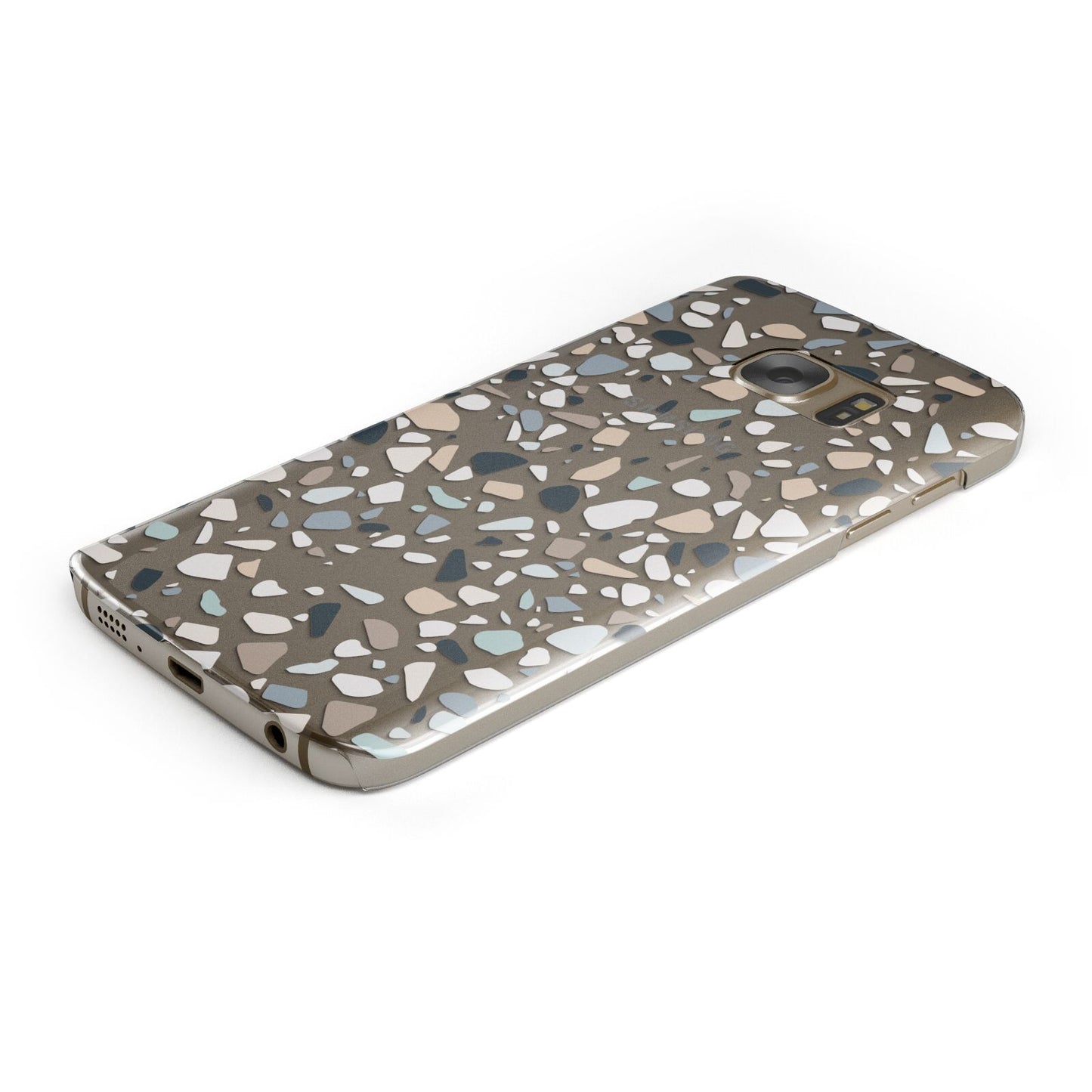 Terrazzo Pattern Samsung Galaxy Case Bottom Cutout