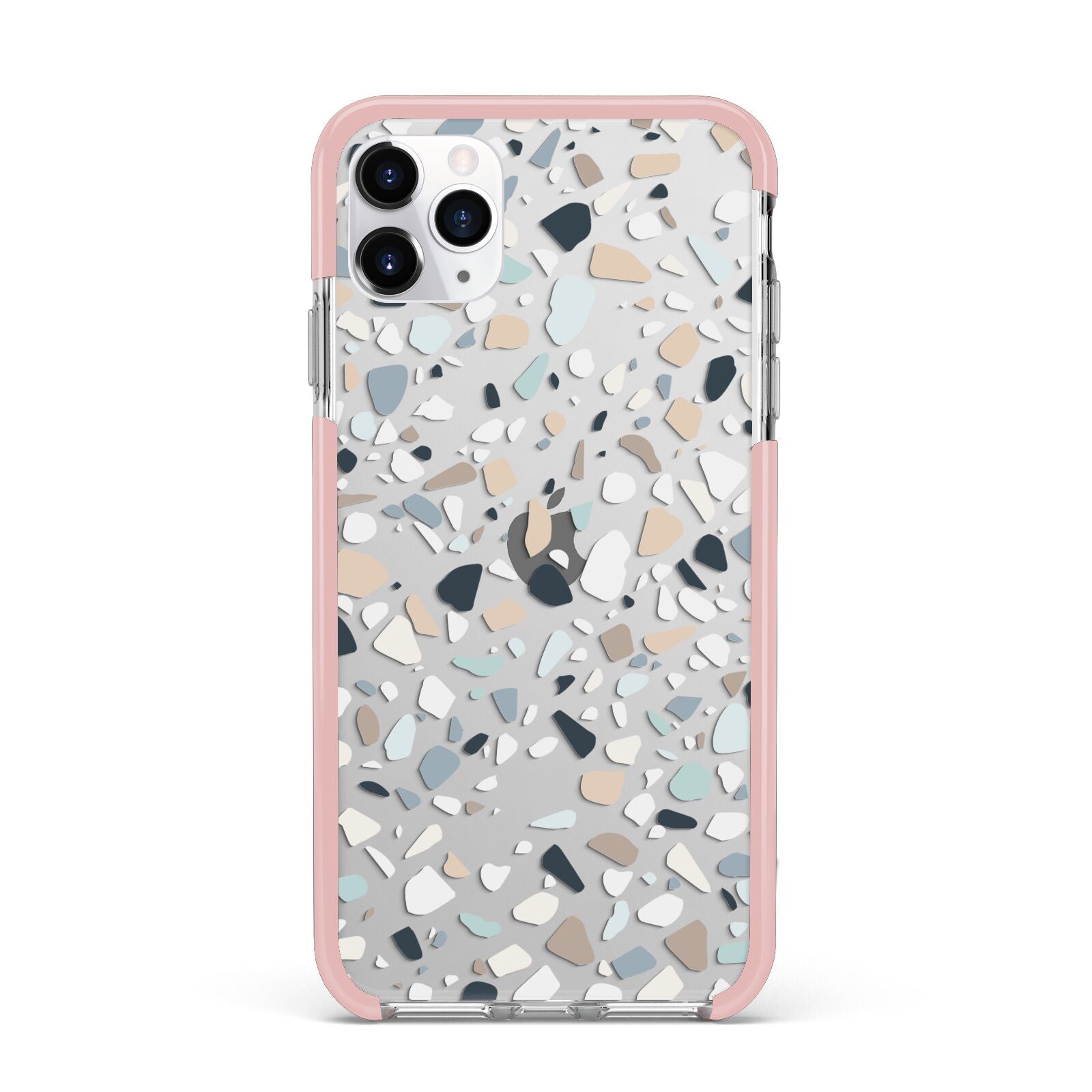 Terrazzo Pattern iPhone 11 Pro Max Impact Pink Edge Case