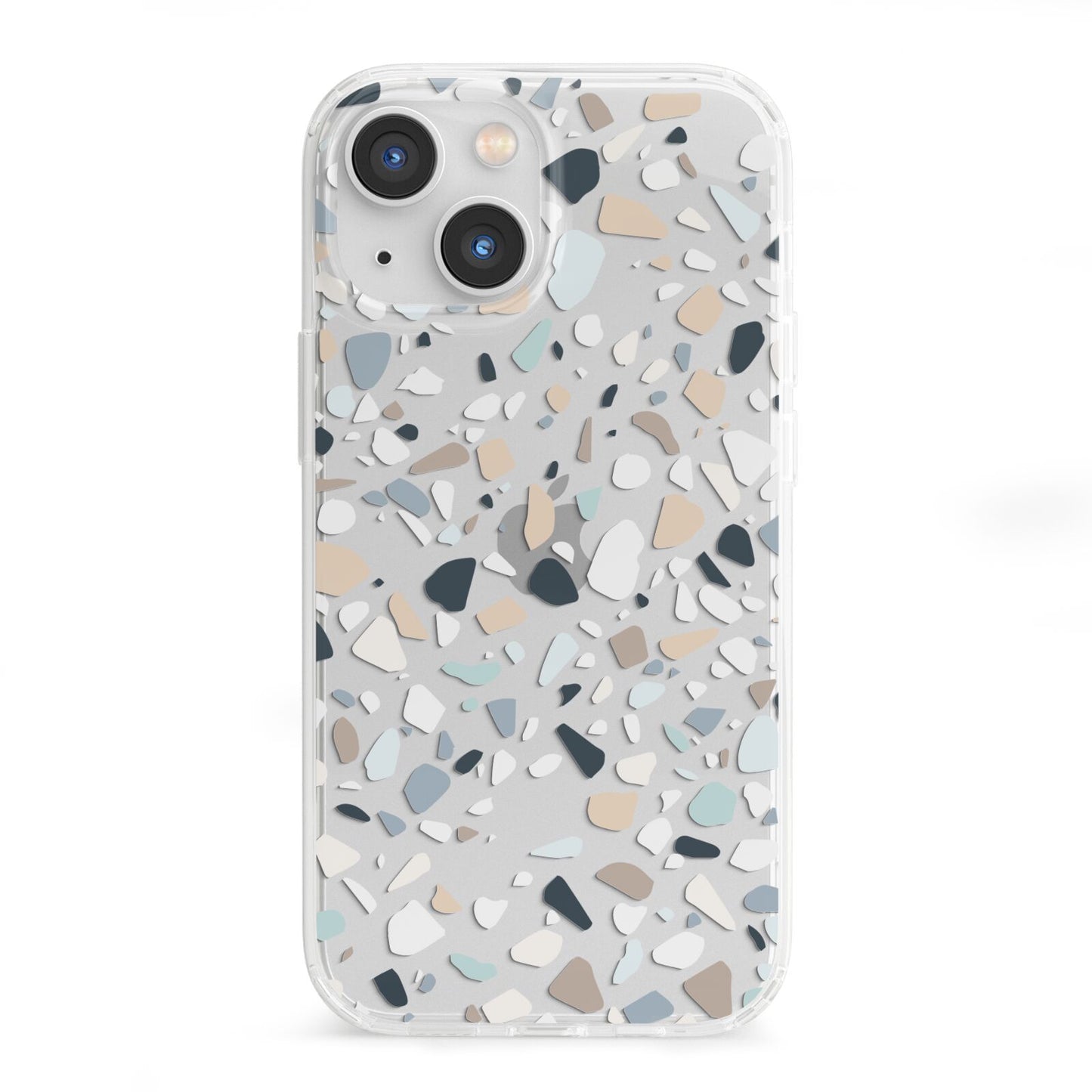 Terrazzo Pattern iPhone 13 Mini Clear Bumper Case