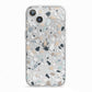 Terrazzo Pattern iPhone 13 TPU Impact Case with White Edges