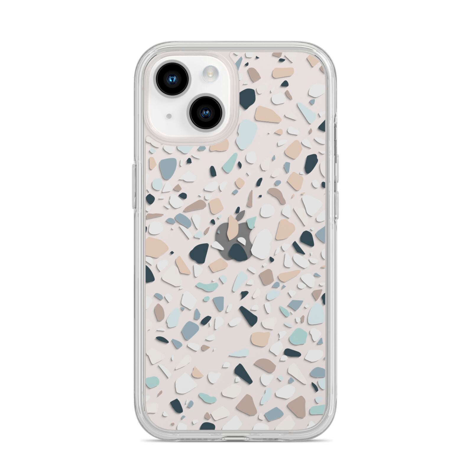 Terrazzo Pattern iPhone 14 Clear Tough Case Starlight