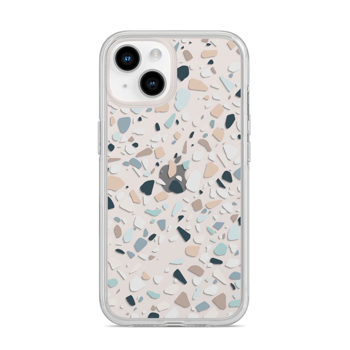 Terrazzo Pattern iPhone 14 Clear Tough Case Starlight