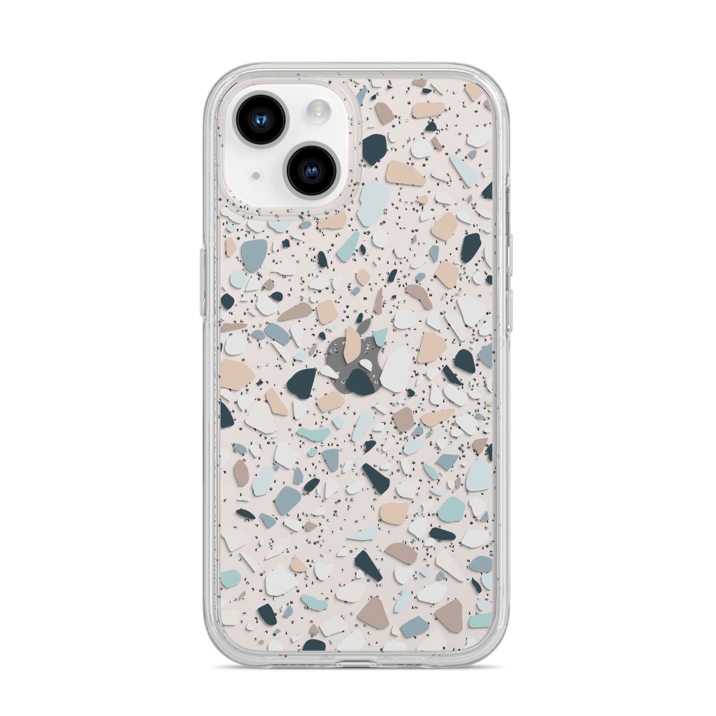 Terrazzo Pattern iPhone 14 Glitter Tough Case Starlight
