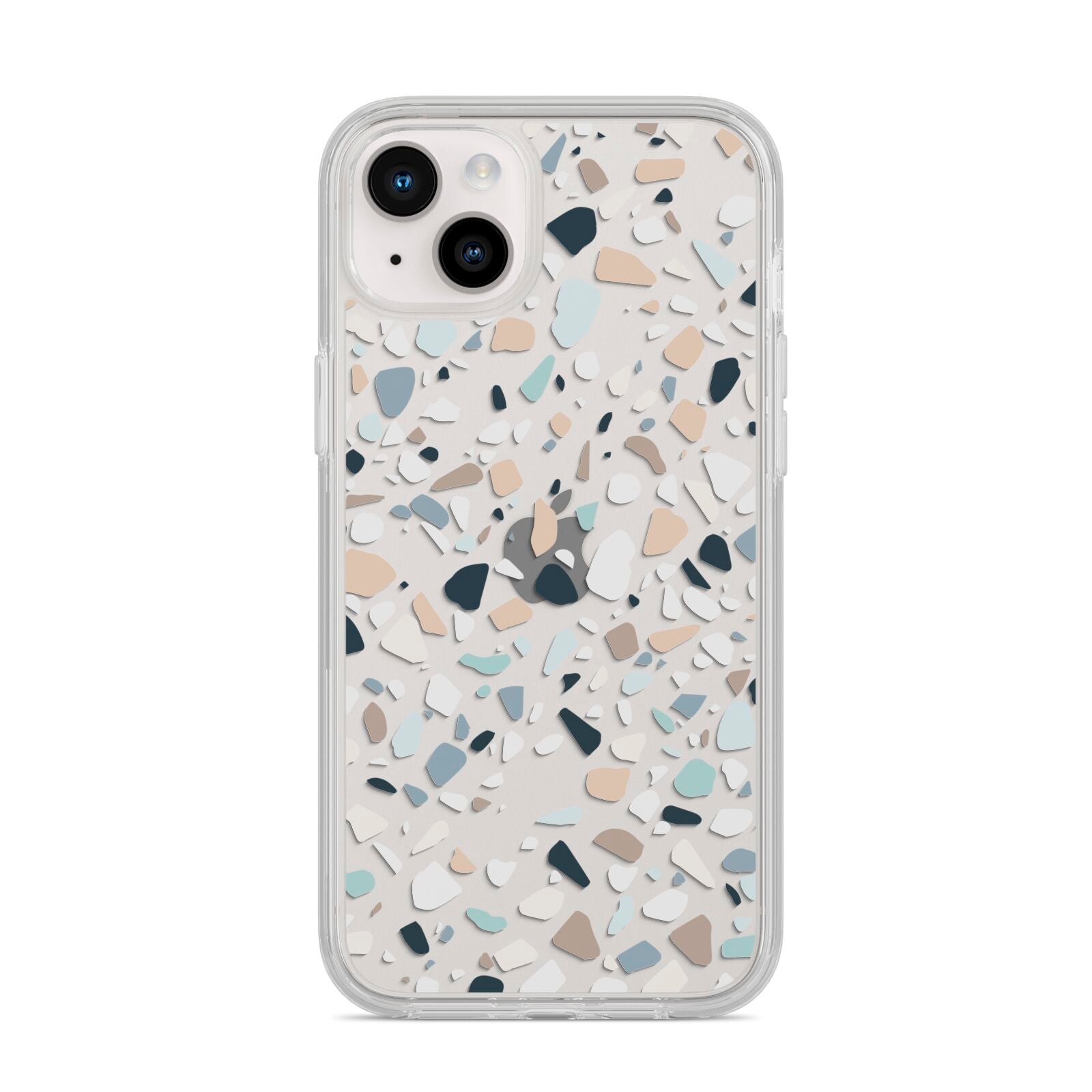 Terrazzo Pattern iPhone 14 Plus Clear Tough Case Starlight
