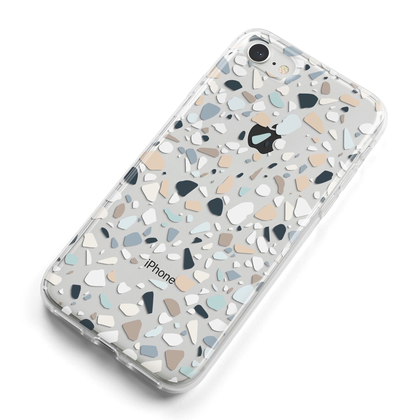 Terrazzo Pattern iPhone 8 Bumper Case on Silver iPhone Alternative Image