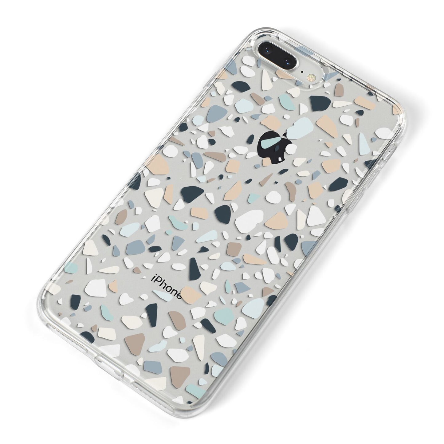 Terrazzo Pattern iPhone 8 Plus Bumper Case on Silver iPhone Alternative Image
