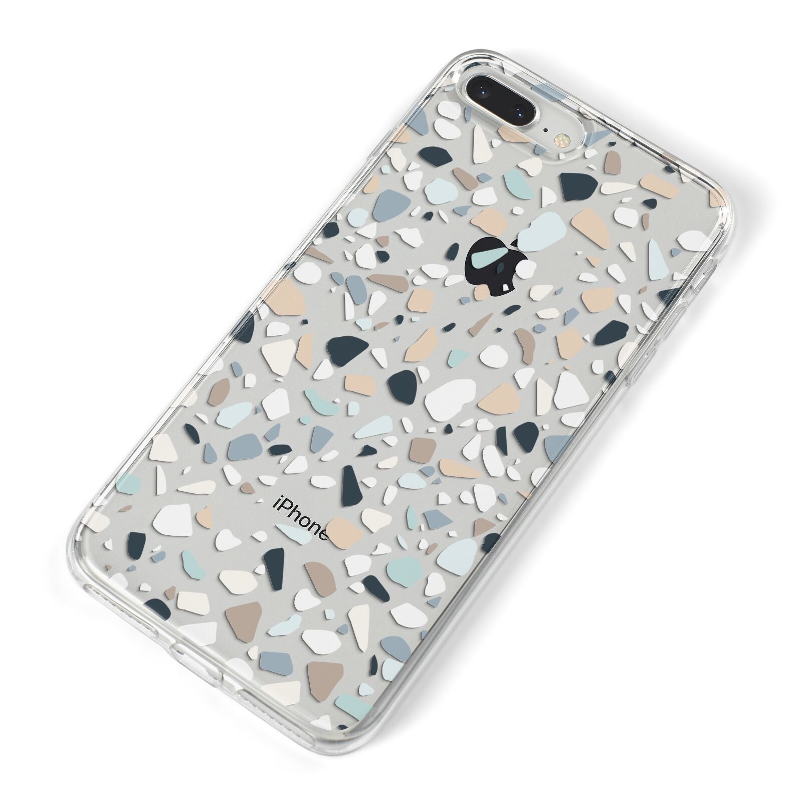 Terrazzo Pattern iPhone 8 Plus Bumper Case on Silver iPhone Alternative Image