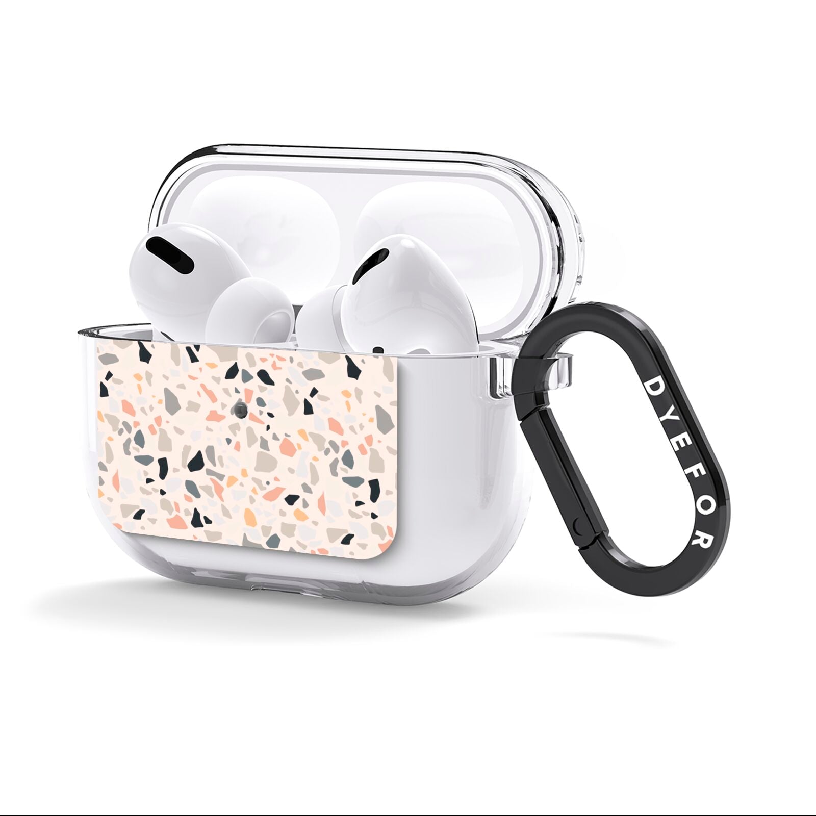 Terrazzo Stone AirPods Clear Case 3rd Gen Side Image