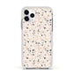 Terrazzo Stone Apple iPhone 11 Pro in Silver with White Impact Case