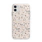 Terrazzo Stone Apple iPhone 11 in White with Bumper Case