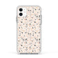 Terrazzo Stone Apple iPhone 11 in White with White Impact Case
