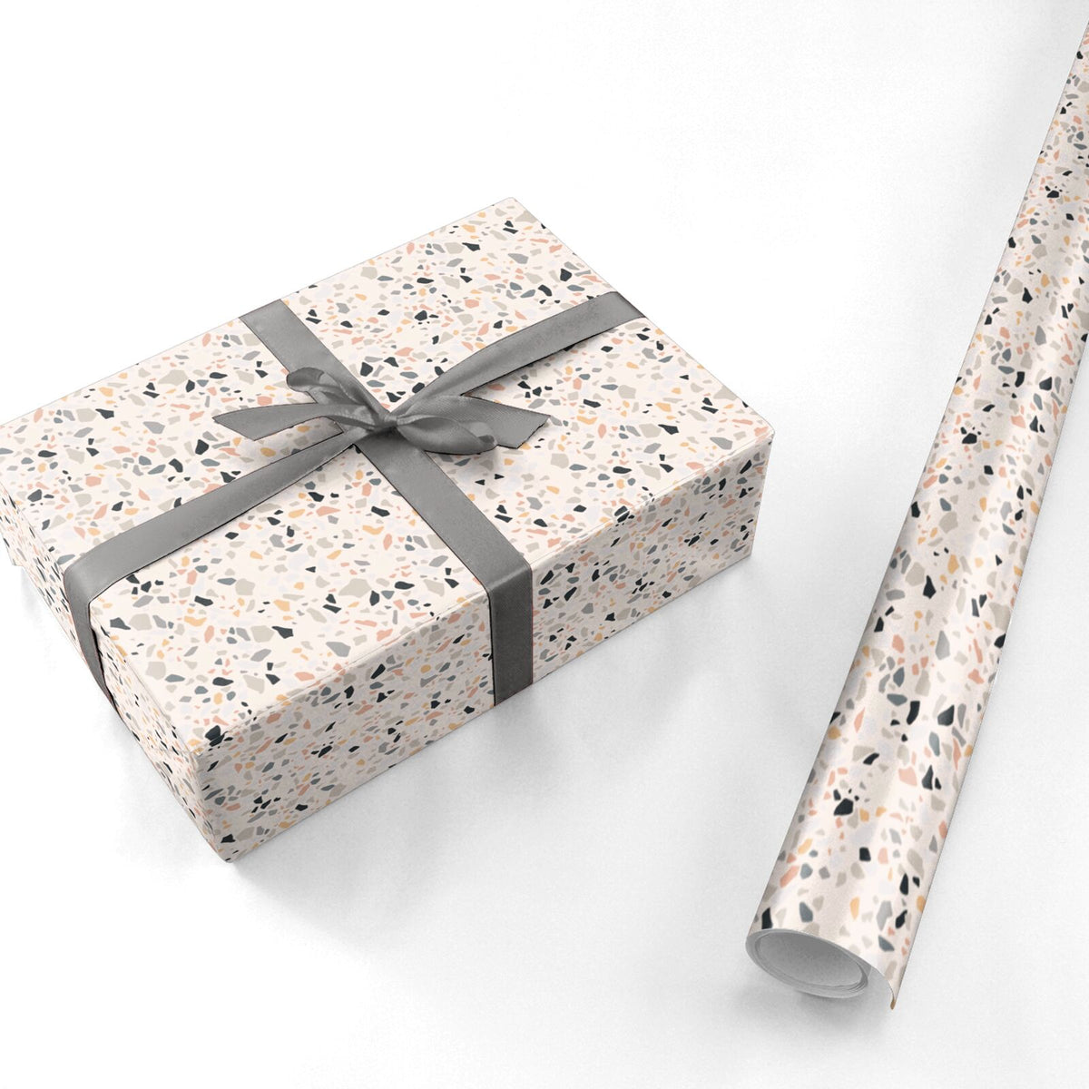 Paper Stone Wraps Terrazzo Stone Wrapping Paper – Dyefor