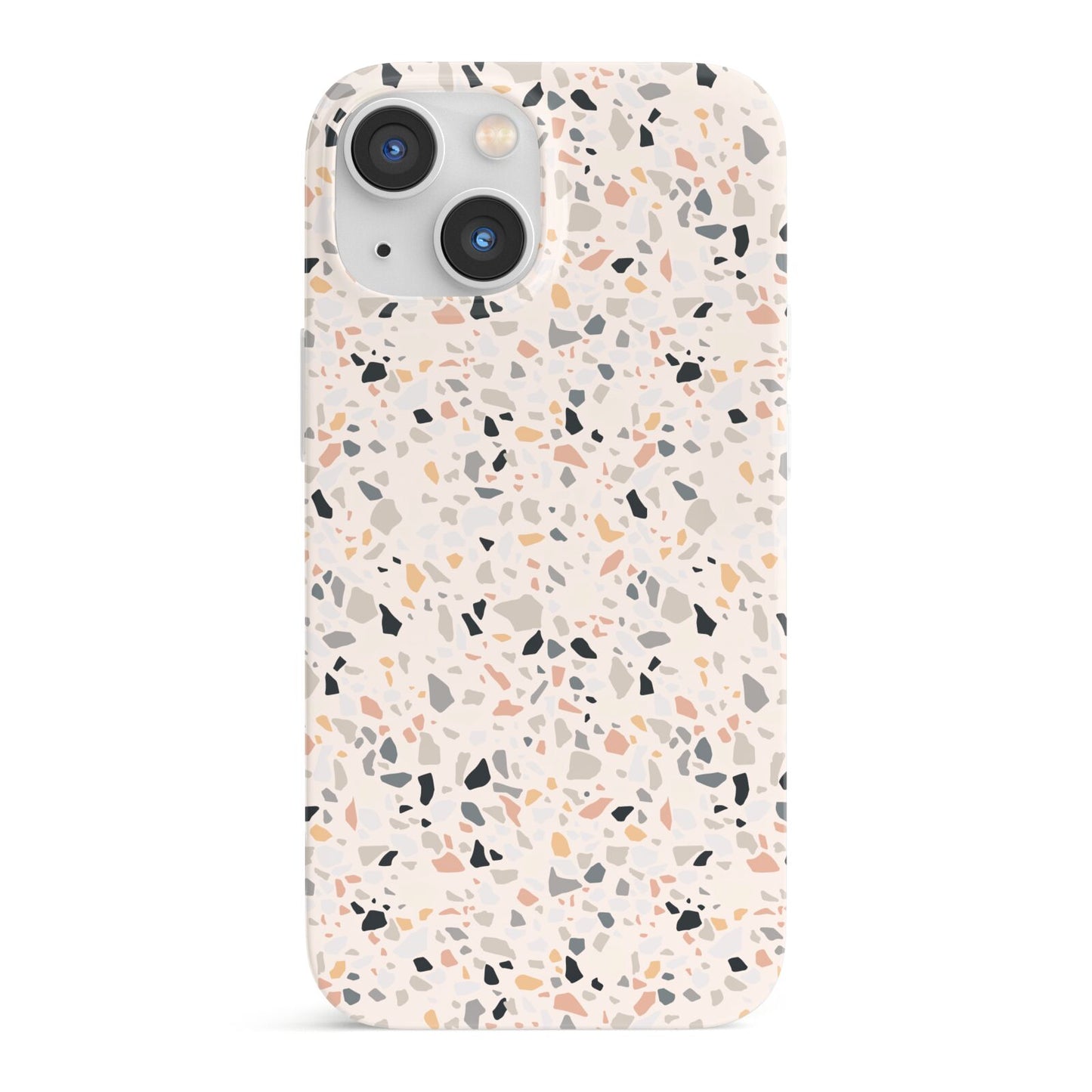 Terrazzo Stone iPhone 13 Mini Full Wrap 3D Snap Case