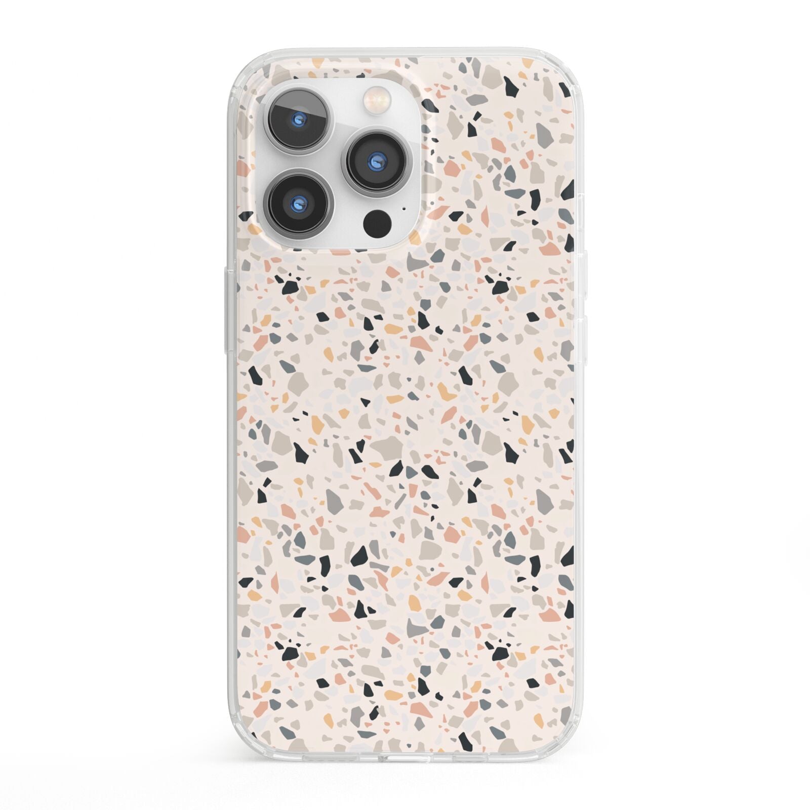 Terrazzo Stone iPhone 13 Pro Clear Bumper Case