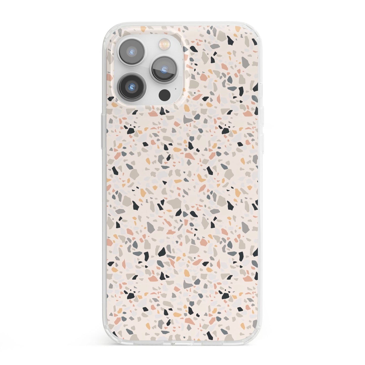 Terrazzo Stone iPhone 13 Pro Max Clear Bumper Case