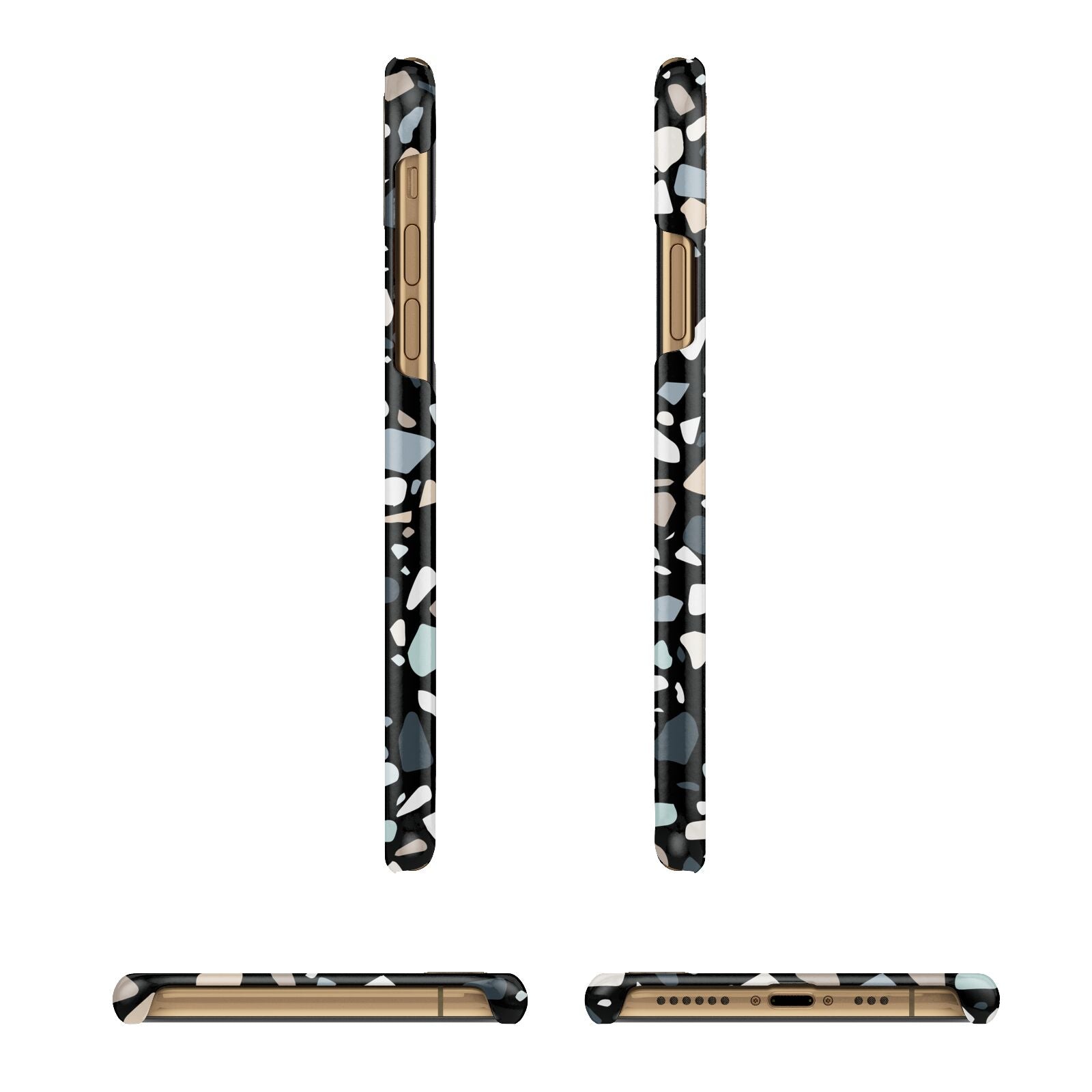 Terrazzo iPhone 11 3D Snap Case Angle Images