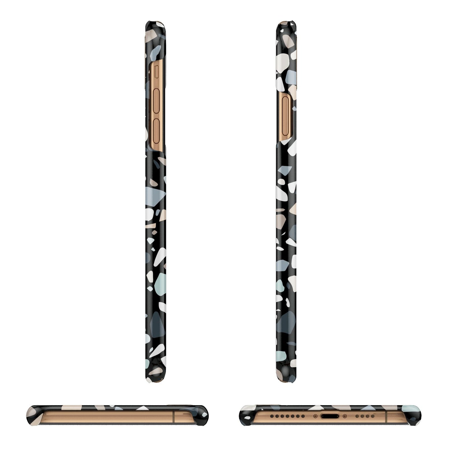 Terrazzo iPhone 11 Pro Max 3D Snap Case Angle Images