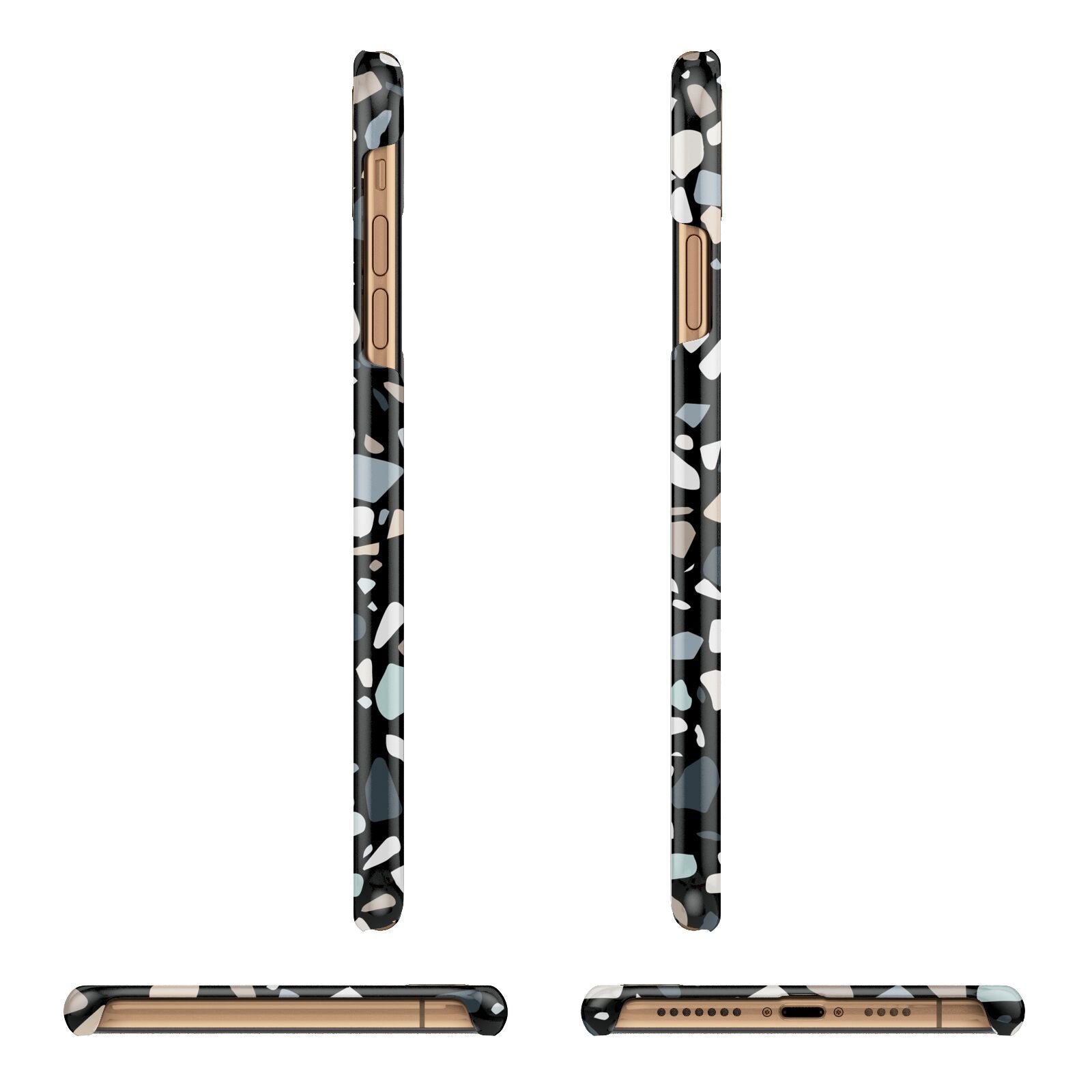 Terrazzo iPhone 11 Pro Max 3D Snap Case Angle Images