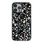 Terrazzo iPhone 13 Pro Max Black Impact Case on Silver phone