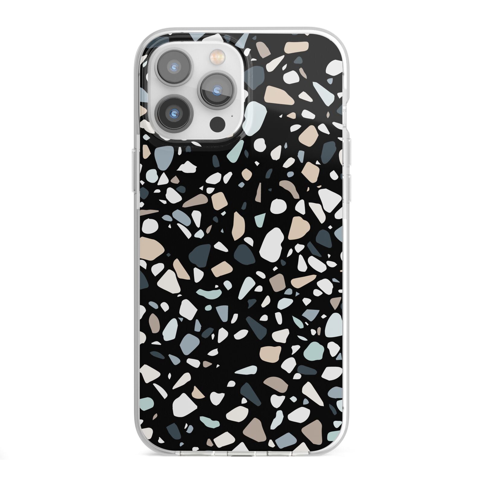 Terrazzo iPhone 13 Pro Max TPU Impact Case with White Edges