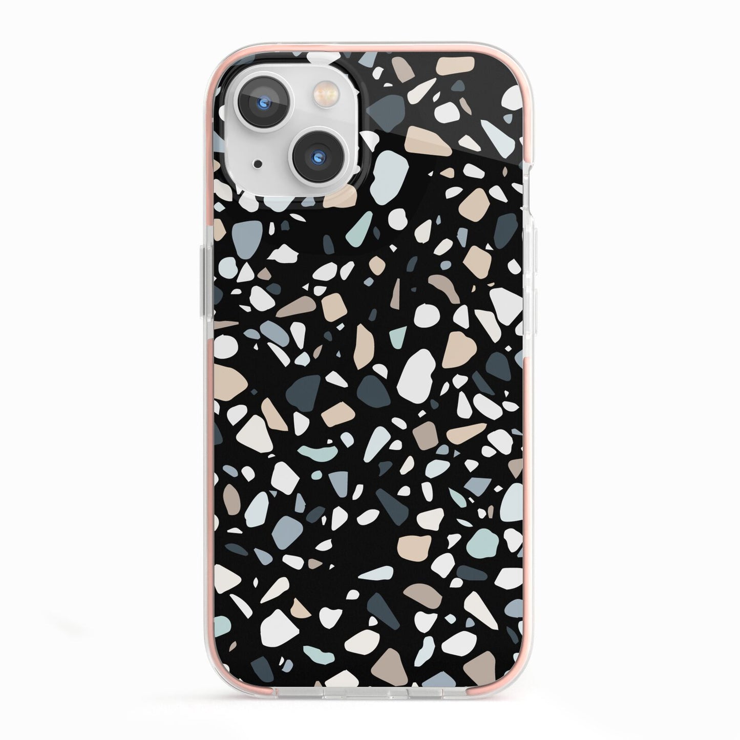 Terrazzo iPhone 13 TPU Impact Case with Pink Edges