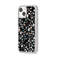 Terrazzo iPhone 14 Glitter Tough Case Starlight Angled Image