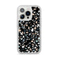 Terrazzo iPhone 14 Pro Glitter Tough Case Silver