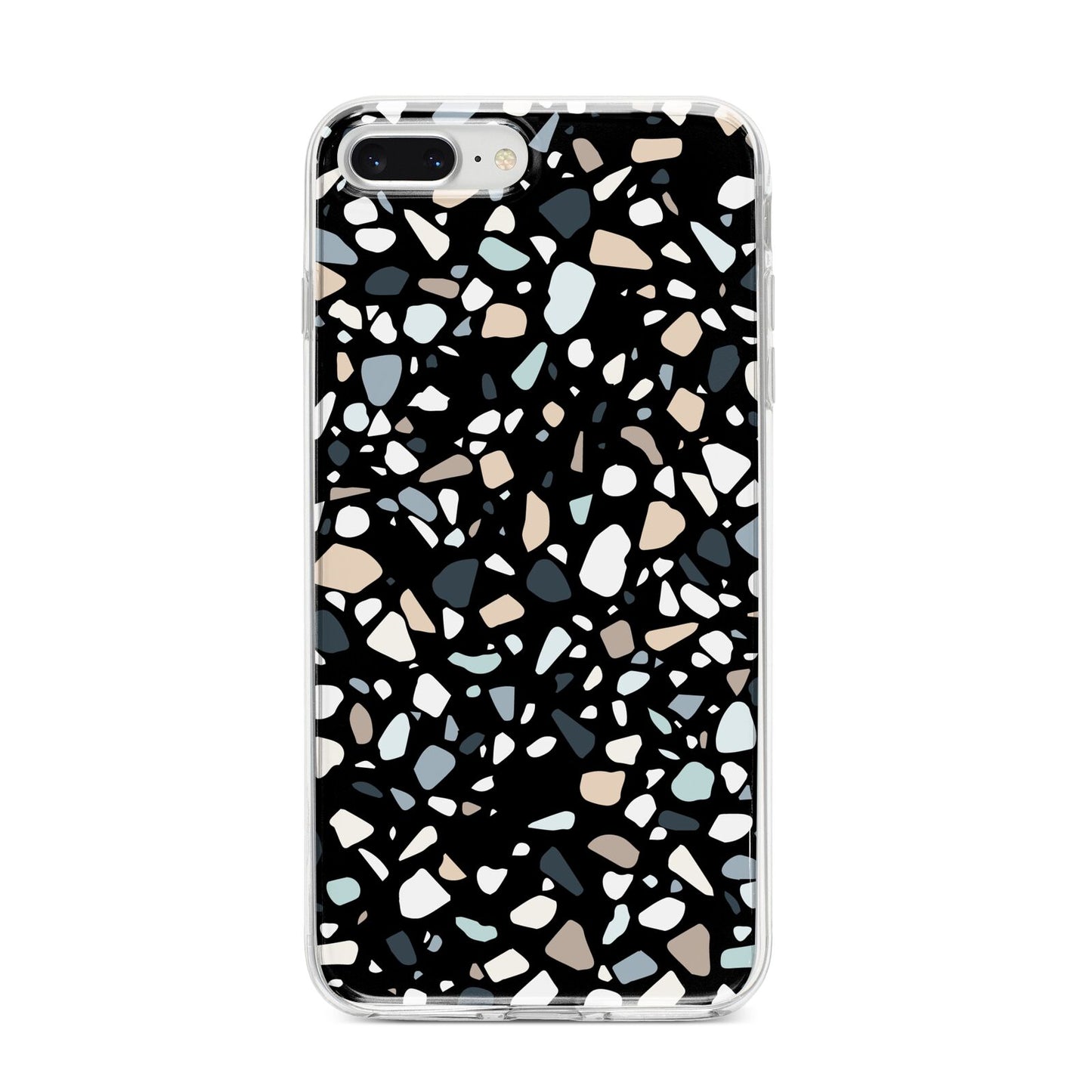 Terrazzo iPhone 8 Plus Bumper Case on Silver iPhone