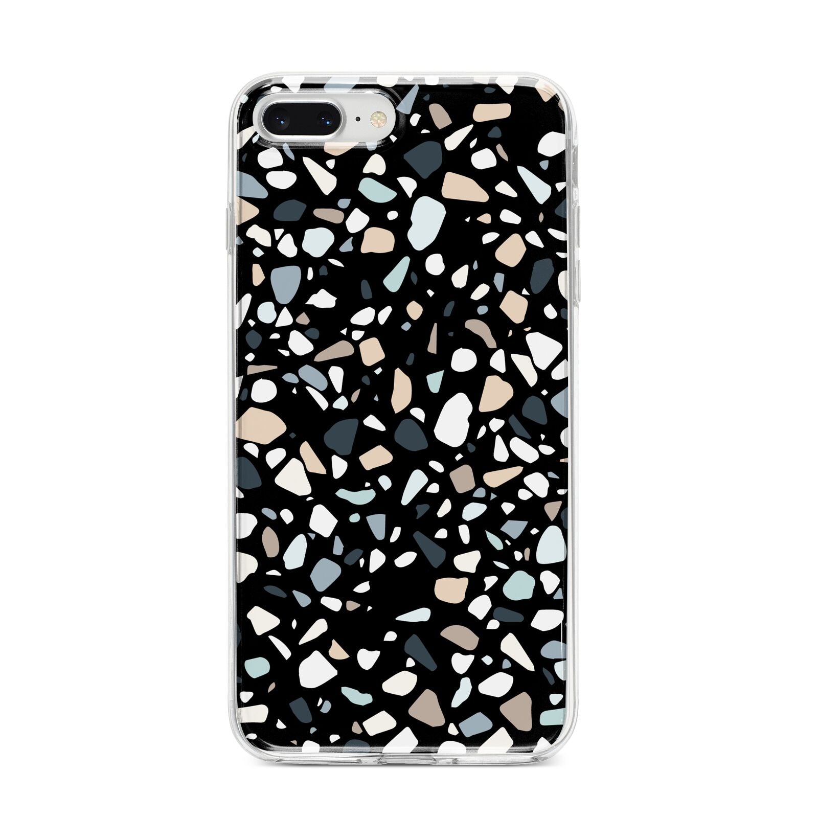Terrazzo iPhone 8 Plus Bumper Case on Silver iPhone