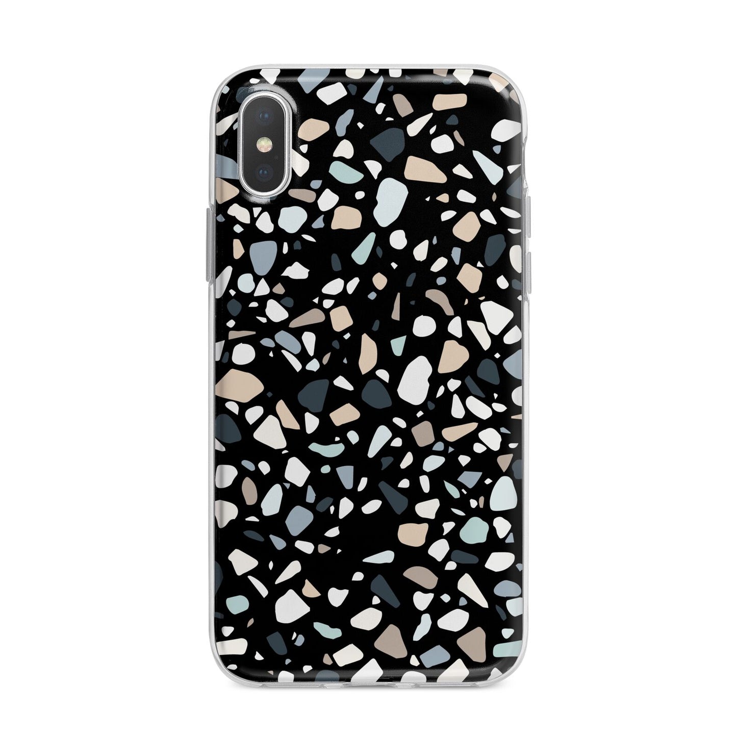 Terrazzo iPhone X Bumper Case on Silver iPhone Alternative Image 1