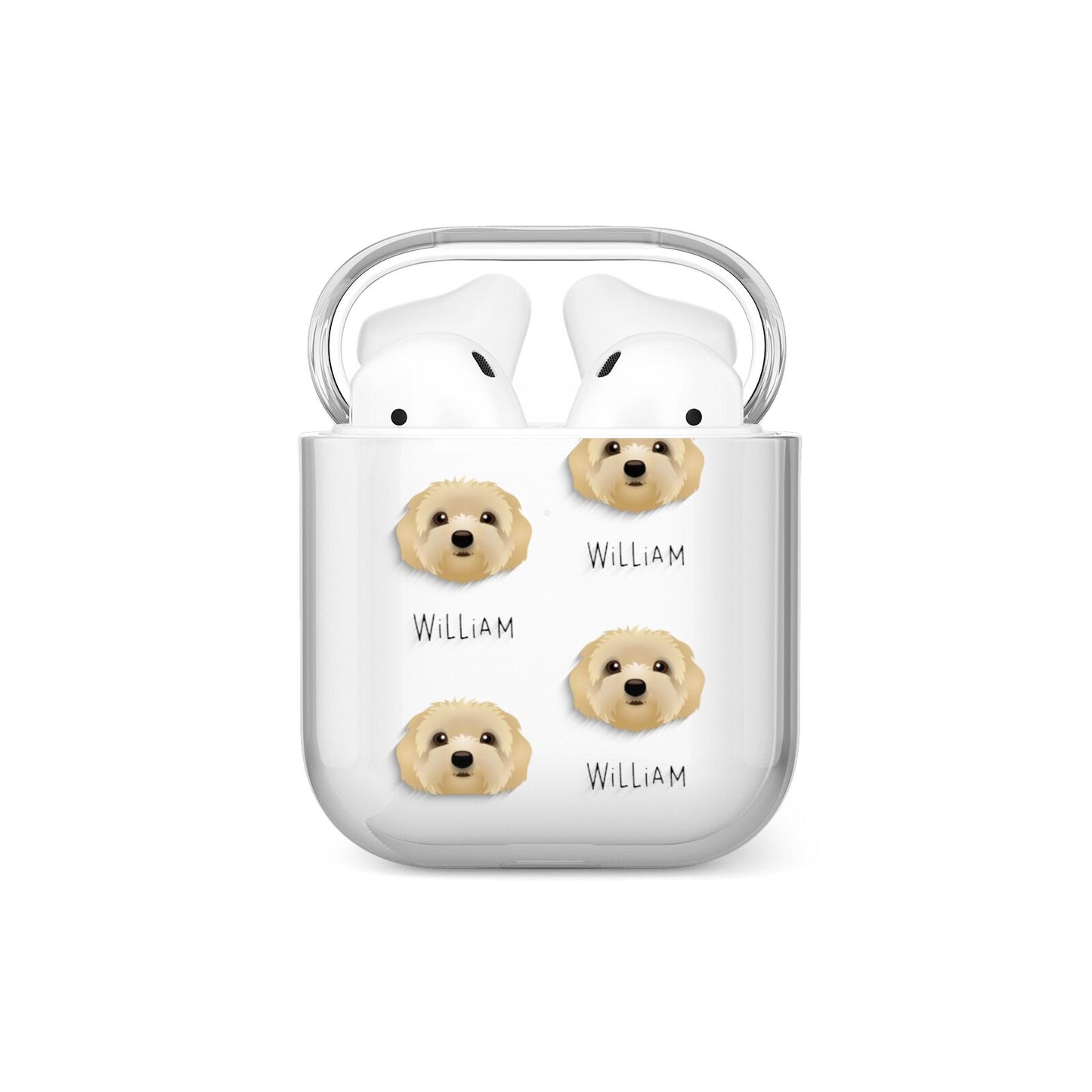 Terri Poo Icon with Name AirPods Case