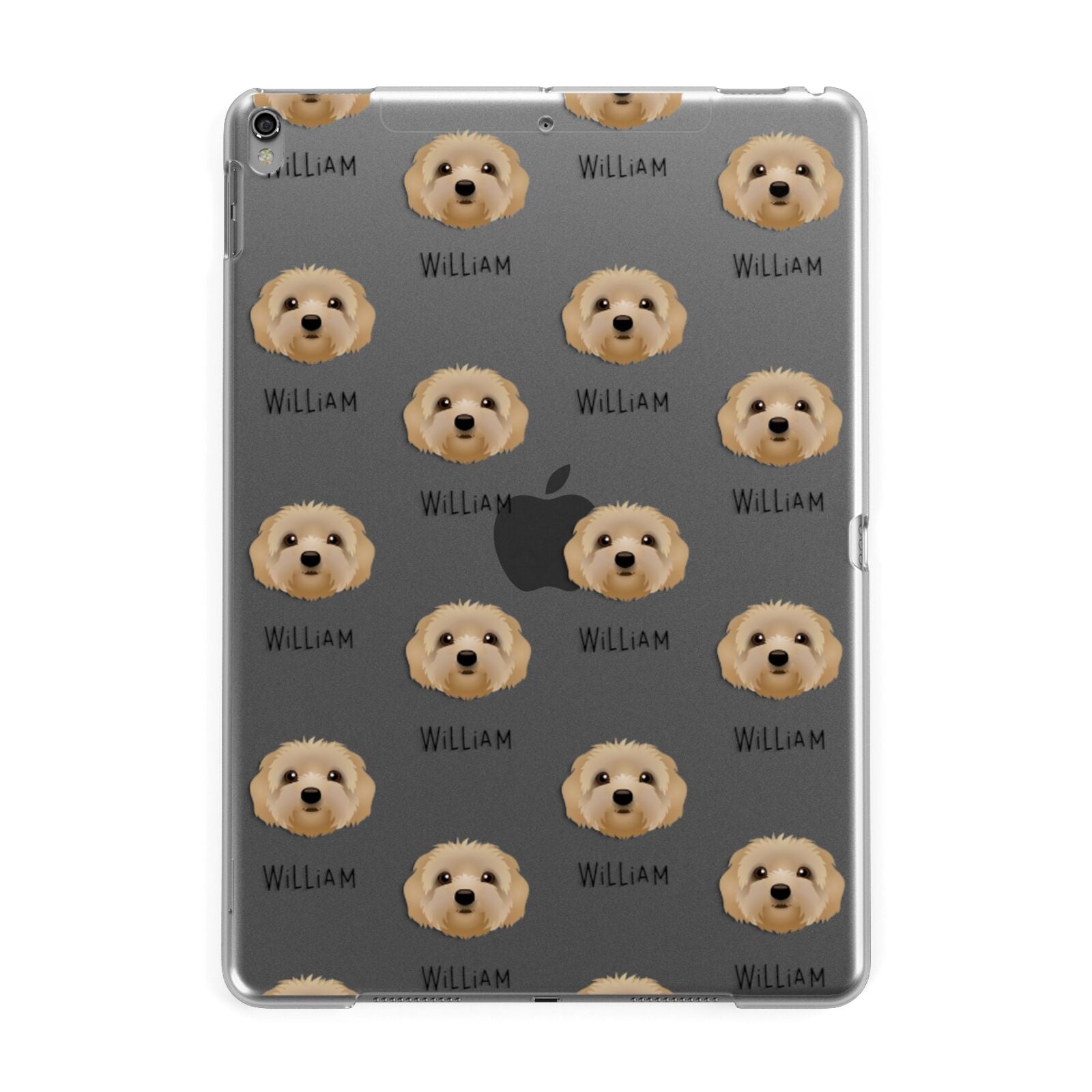 Terri Poo Icon with Name Apple iPad Grey Case