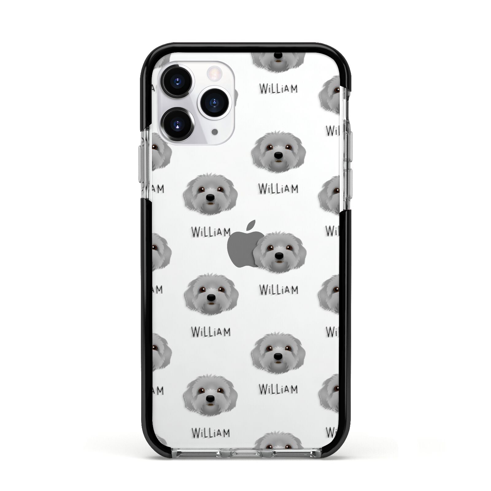 Terri Poo Icon with Name Apple iPhone 11 Pro in Silver with Black Impact Case