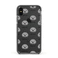 Terri Poo Icon with Name Apple iPhone Xs Impact Case Black Edge on Black Phone