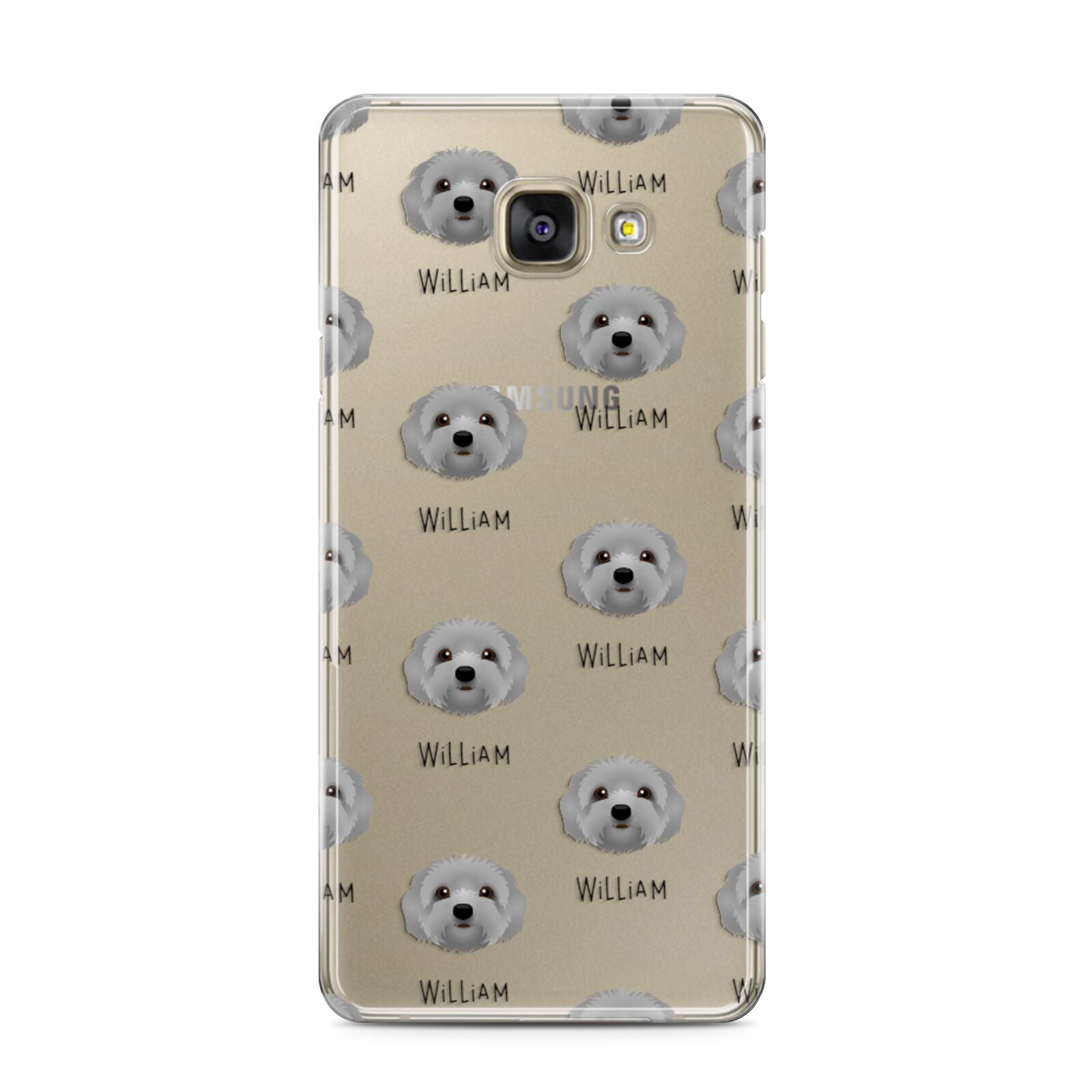 Terri Poo Icon with Name Samsung Galaxy A3 2016 Case on gold phone