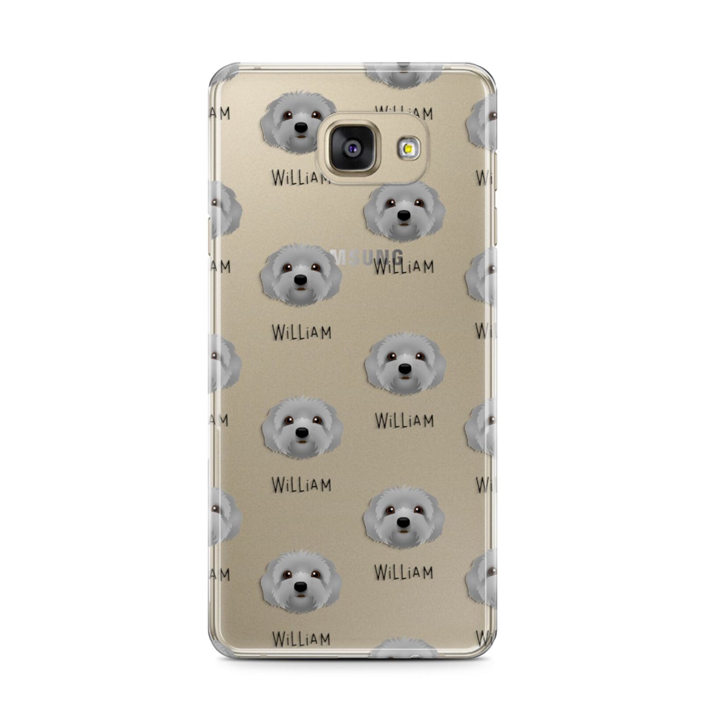 Terri Poo Icon with Name Samsung Galaxy A7 2016 Case on gold phone