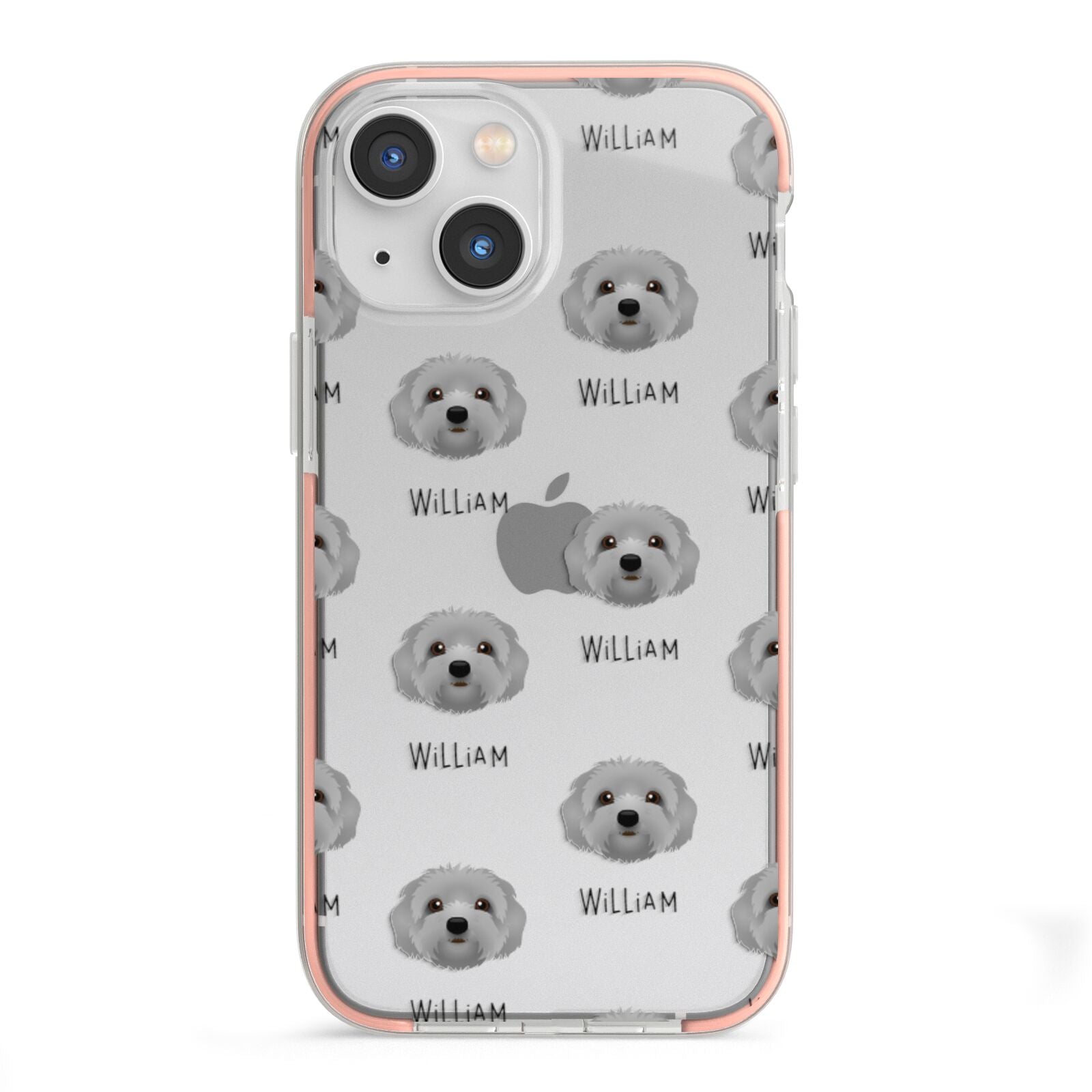 Terri Poo Icon with Name iPhone 13 Mini TPU Impact Case with Pink Edges