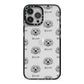 Terri Poo Icon with Name iPhone 13 Pro Max Black Impact Case on Silver phone