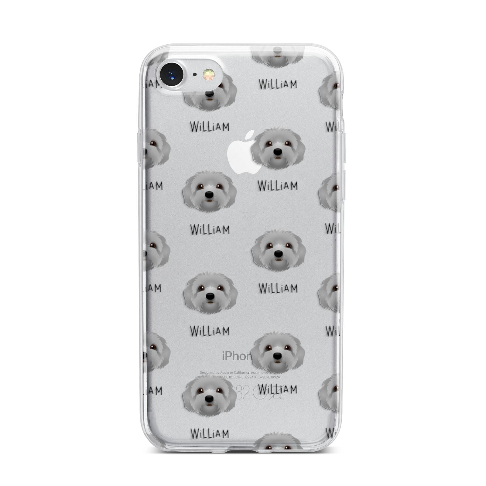 Terri Poo Icon with Name iPhone 7 Bumper Case on Silver iPhone