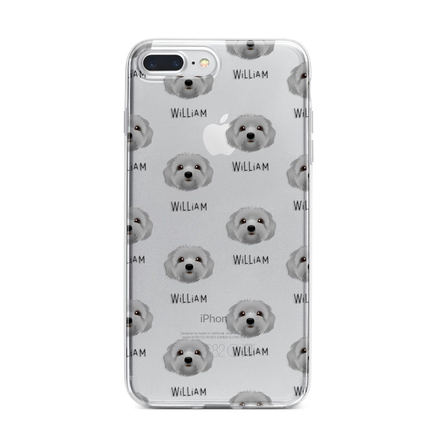 Terri Poo Icon with Name iPhone 7 Plus Bumper Case on Silver iPhone