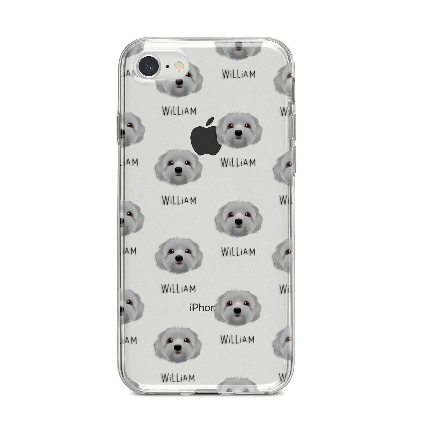 Terri Poo Icon with Name iPhone 8 Bumper Case on Silver iPhone