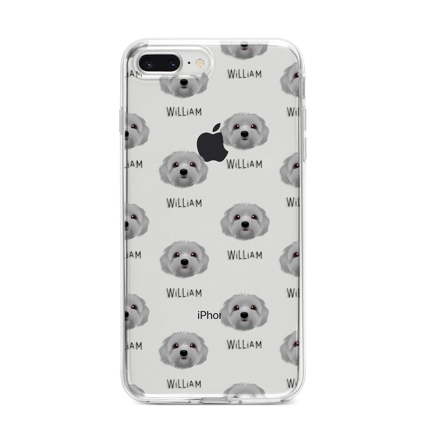 Terri Poo Icon with Name iPhone 8 Plus Bumper Case on Silver iPhone