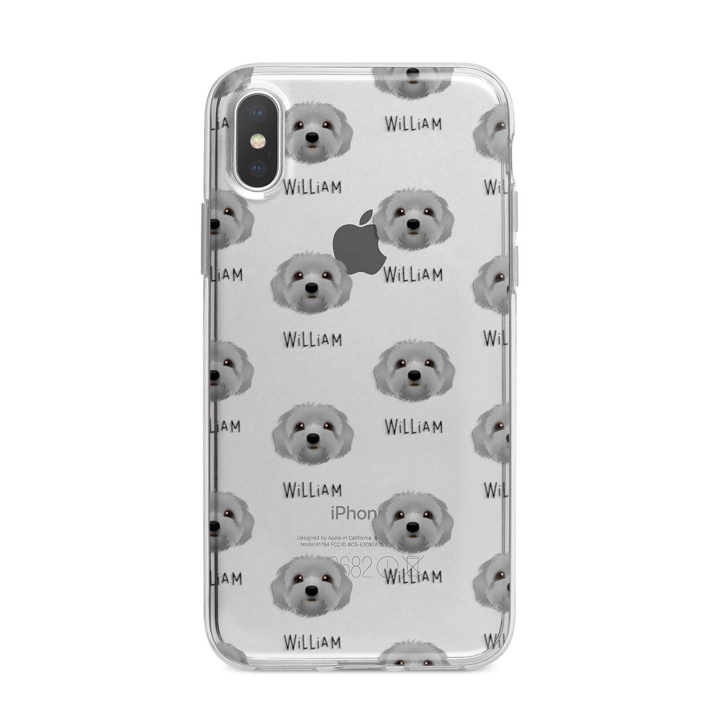 Terri Poo Icon with Name iPhone X Bumper Case on Silver iPhone Alternative Image 1