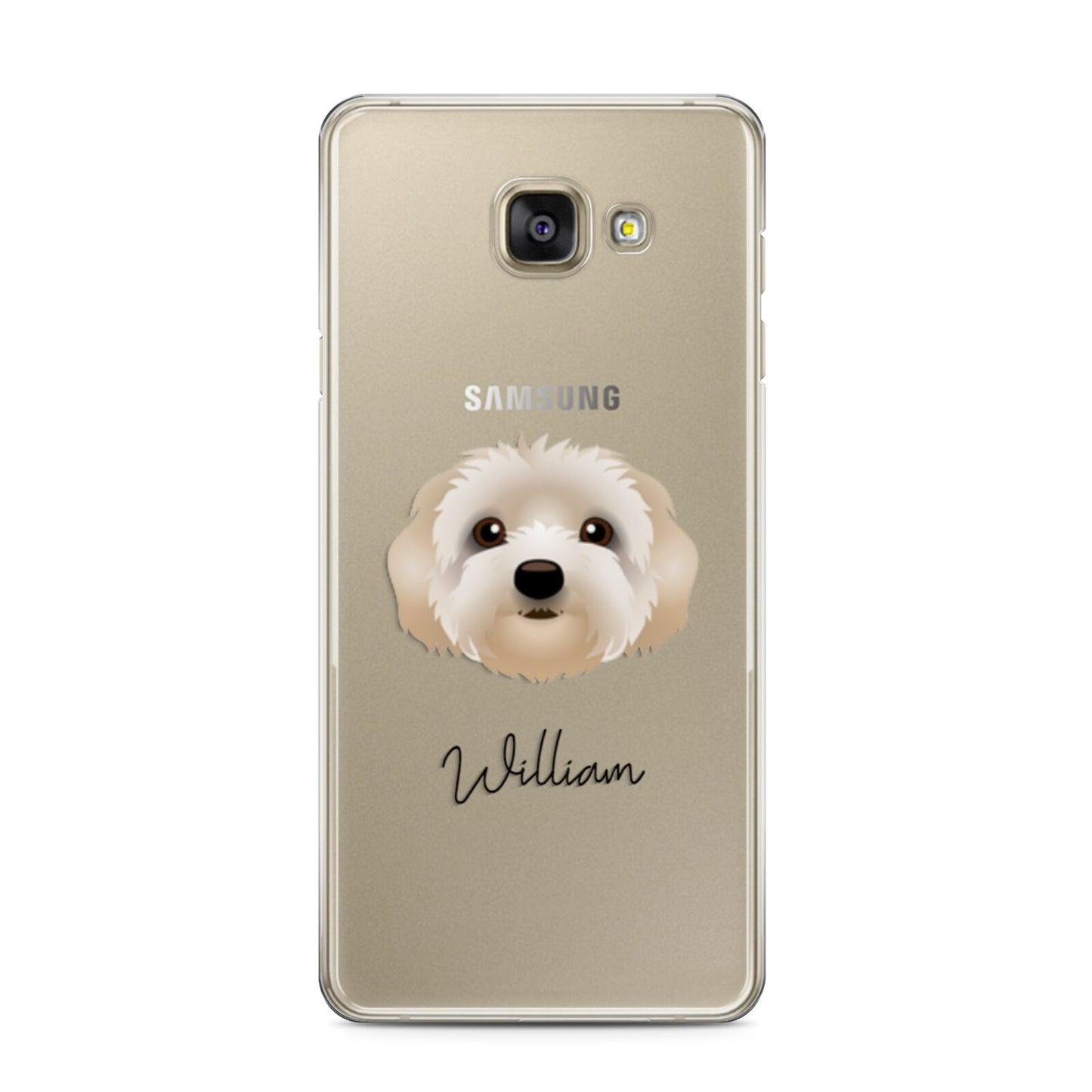 Terri Poo Personalised Samsung Galaxy A3 2016 Case on gold phone