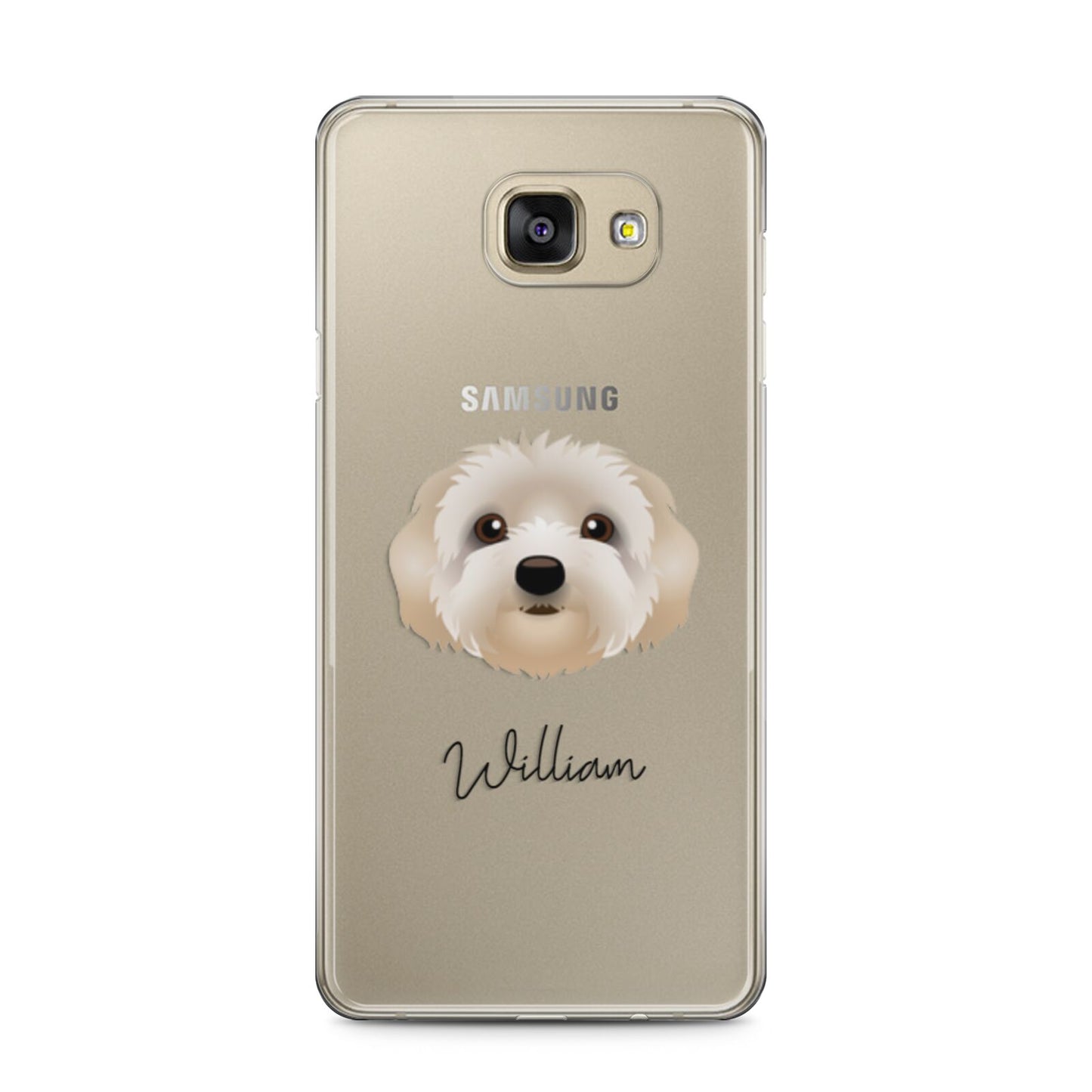 Terri Poo Personalised Samsung Galaxy A5 2016 Case on gold phone