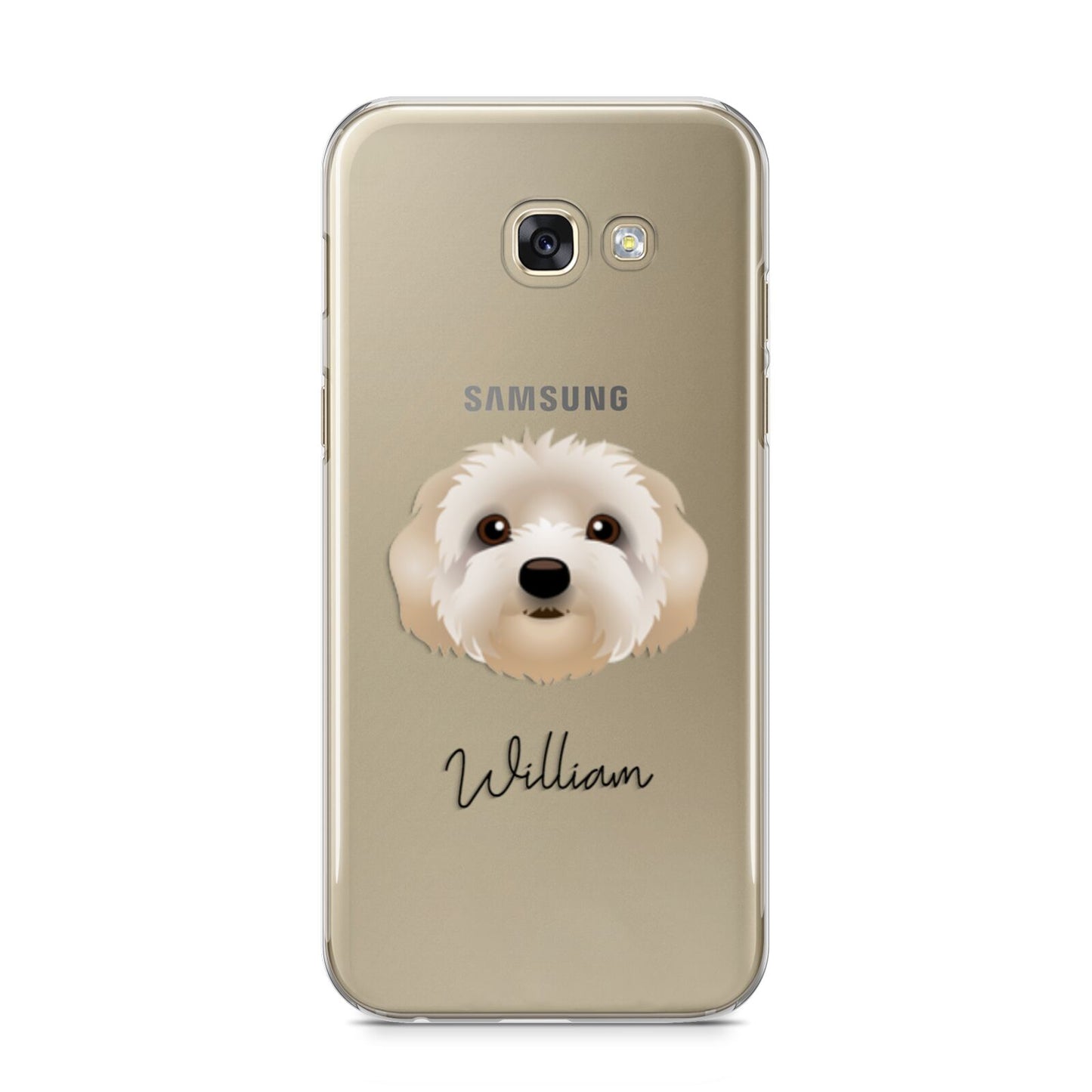 Terri Poo Personalised Samsung Galaxy A5 2017 Case on gold phone